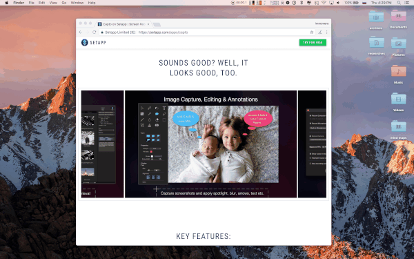 Take a screenshot with keyboard shortcut